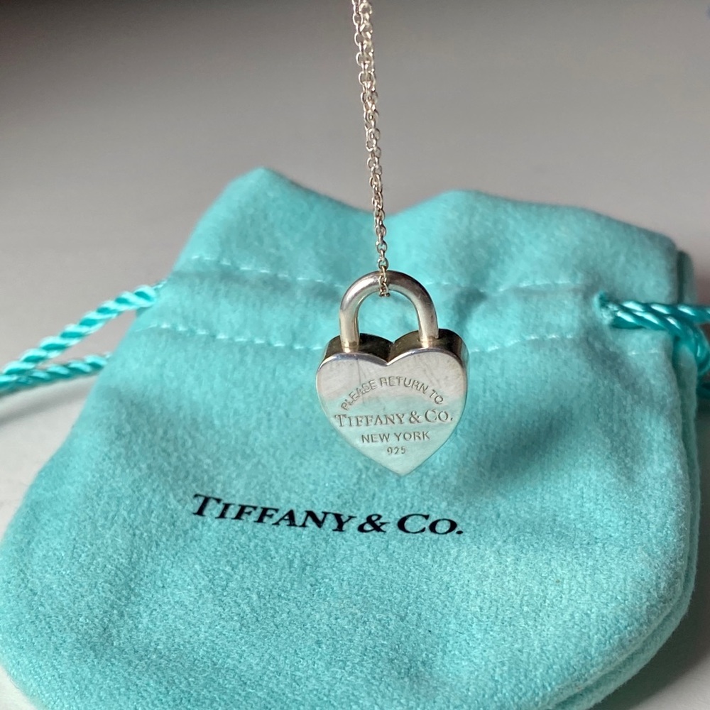 T & Co. Heart Padlock Pendant Return to Tiffany